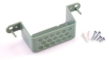 Dog waste bag dispenser wall mount with dual hook design and hardware