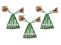 Dog waste bags bulk pack 150 count - three 50-count pouches