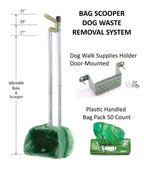 Wall Mount Dog Walk Station - Waste Bags & Leash Holder