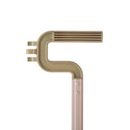 pole and handle connection close up with screw holes