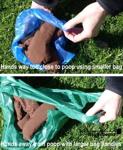 Handled dog waste bags perfect for walks and outdoor cleanup